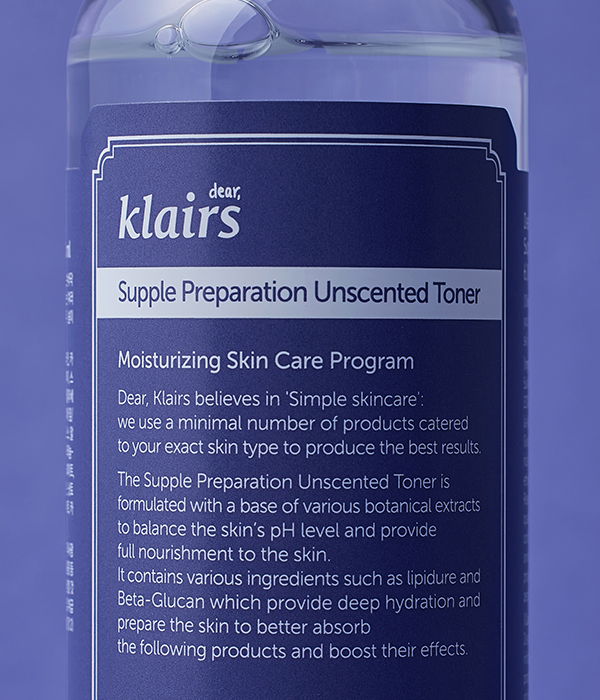 Klairs Supple Preparation Unscented Toner
